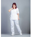 Pijama Cirúrgico em Brim Unissex Branco Pijama Cirúrgico em Brim Unissex Branco