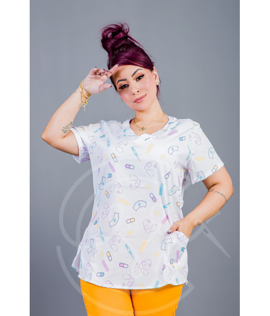 Pijama Cirúrgico Feminino Forma de Amar Pijama Cirúrgico Feminino Forma de Amar
